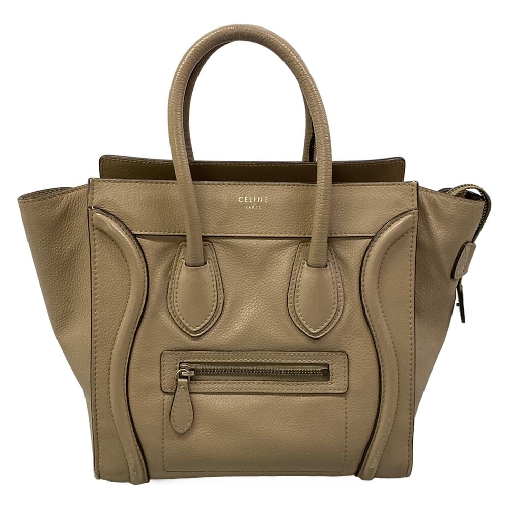 Celine Luggage Micro Shopper Handbag